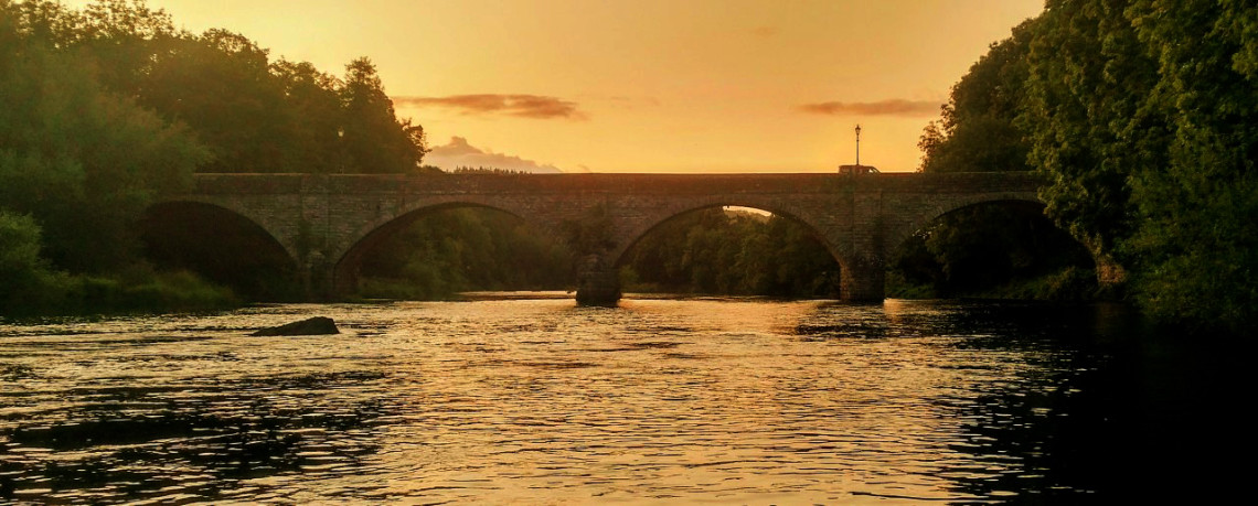 End of the day at Boughrood Bridge (JM from Bristol)